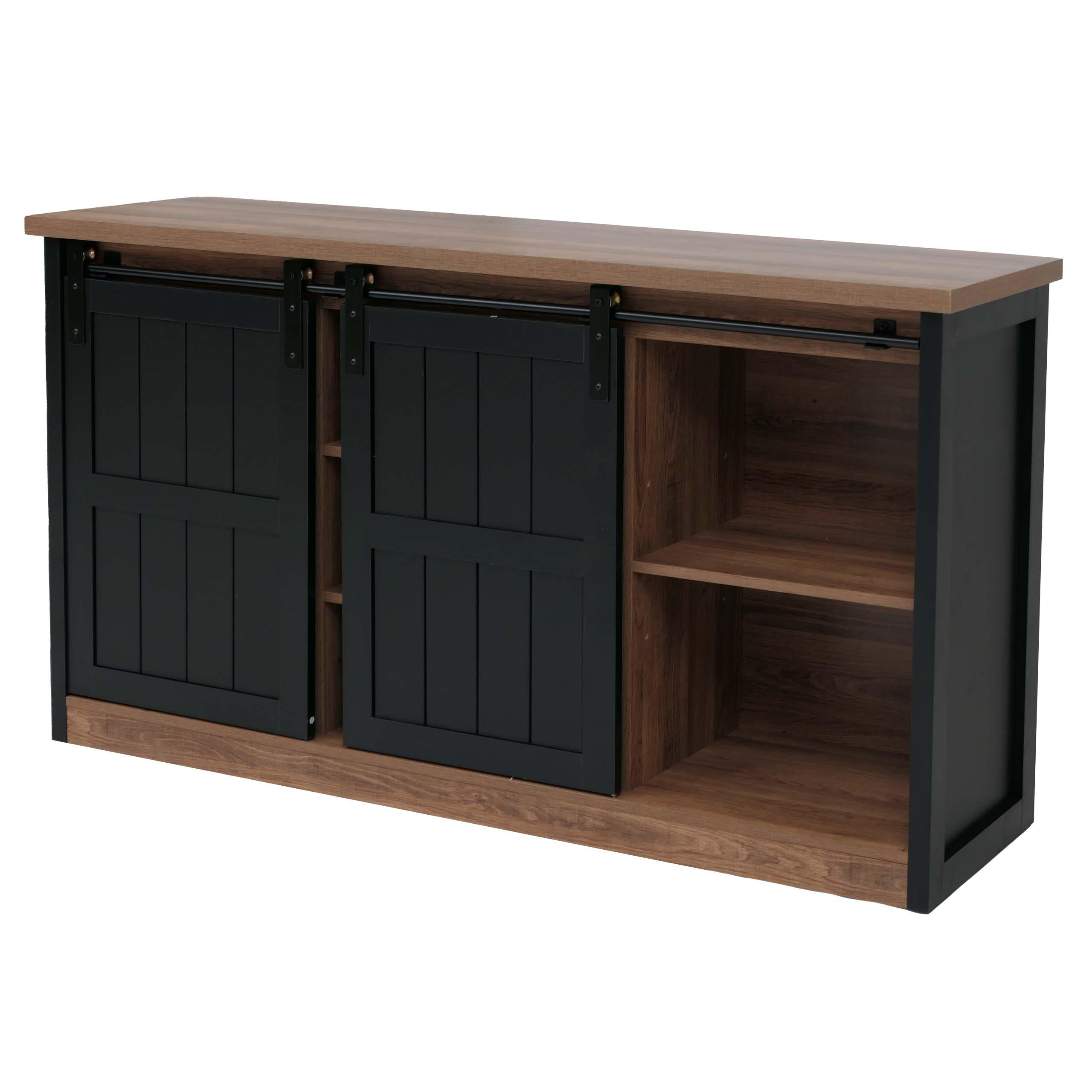 HIGHBOARD hnědá, černá - černá/hnědá, dřevo (150/84/40cm) - MCW