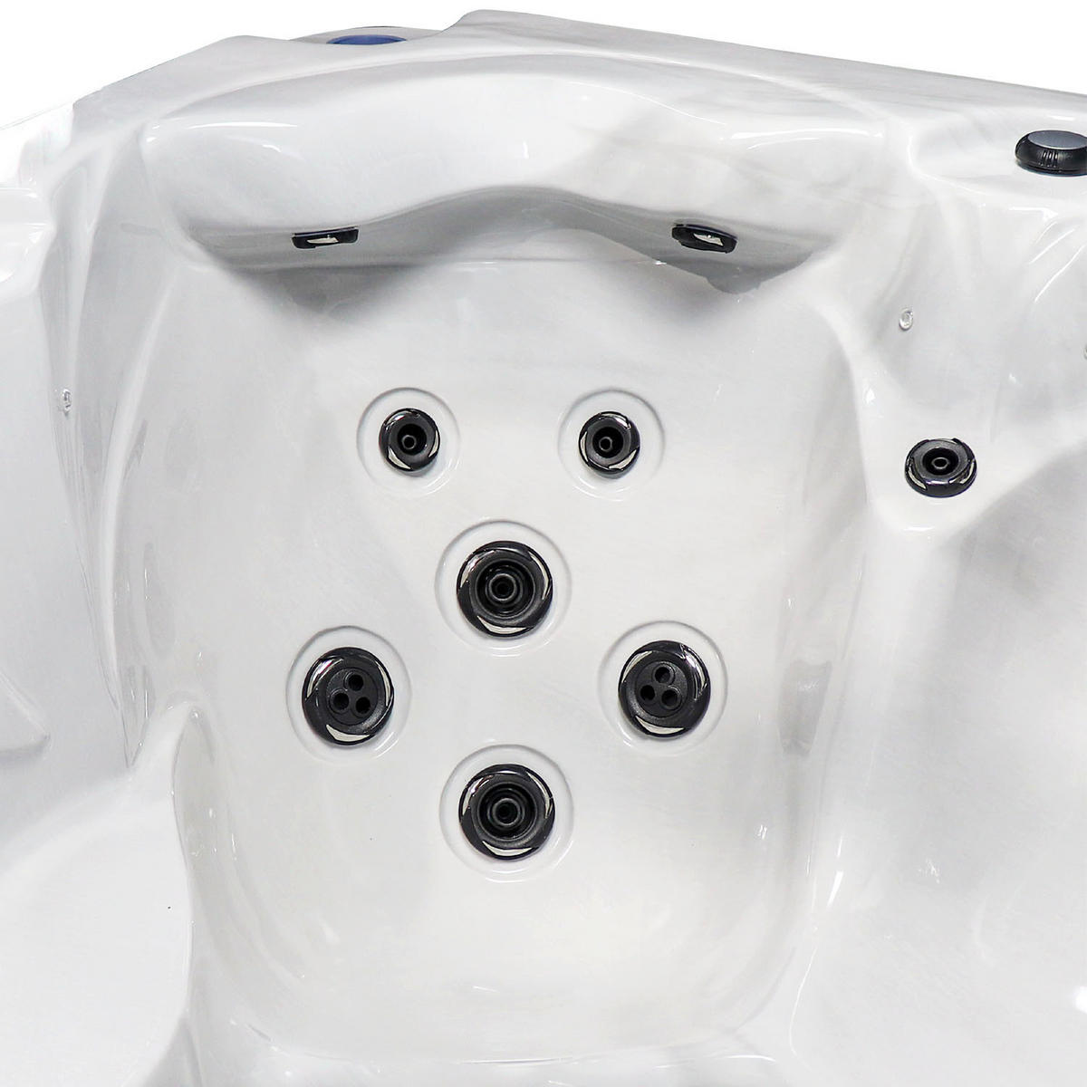 WHIRLPOOL Calgary UV Whirlpool - Weiß Hochglanz/Weiß, Kunststoff (150/78/213cm) - Canadian Spa Company