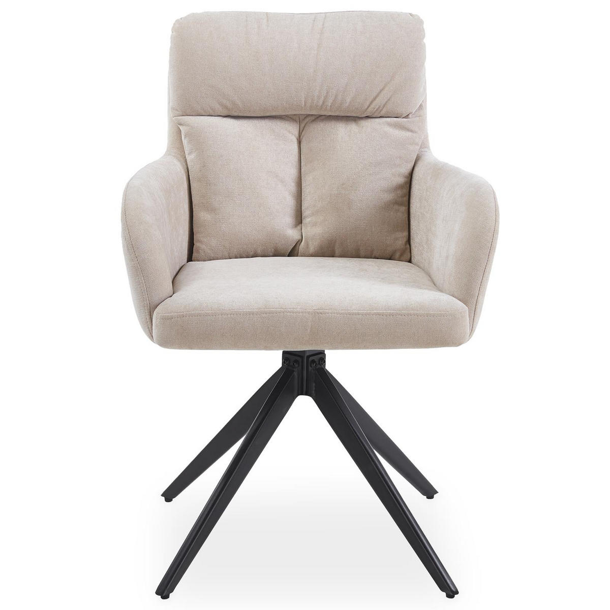 ESSZIMMERSTÜHLE ELARA beige - Beige, Textil (58/87/63cm) - IDIMEX