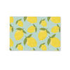 FUSSMATTE Muster Zitronen - Gelb - Blau - Muster - Früchte 90x60 cm - Gelb, Kunststoff (90/0.4cm) - MuchoWow