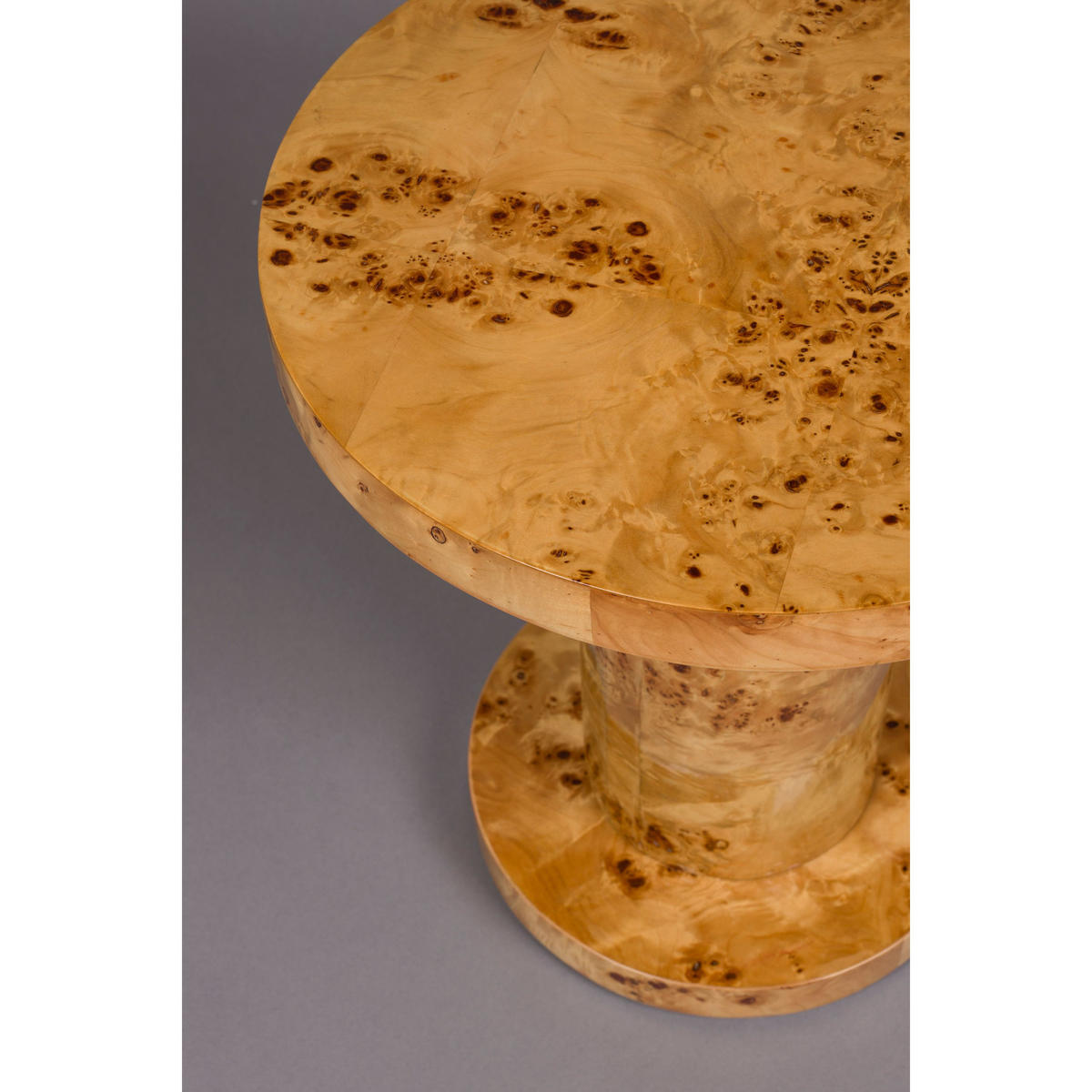BEISTELLTISCH Quinn Rund 46 cm Natural - Naturfarben, Holz (46/46/51cm) - Dutchbone