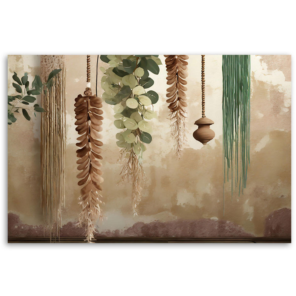 KUNSTDRUCK Grün 100/70 cm - Grün, Textil (100/70cm) - KUNSTLOFT