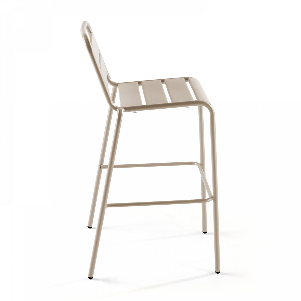 BARHOCKER, Taupe - Taupe, Metall (48/100/49cm) - Oviala