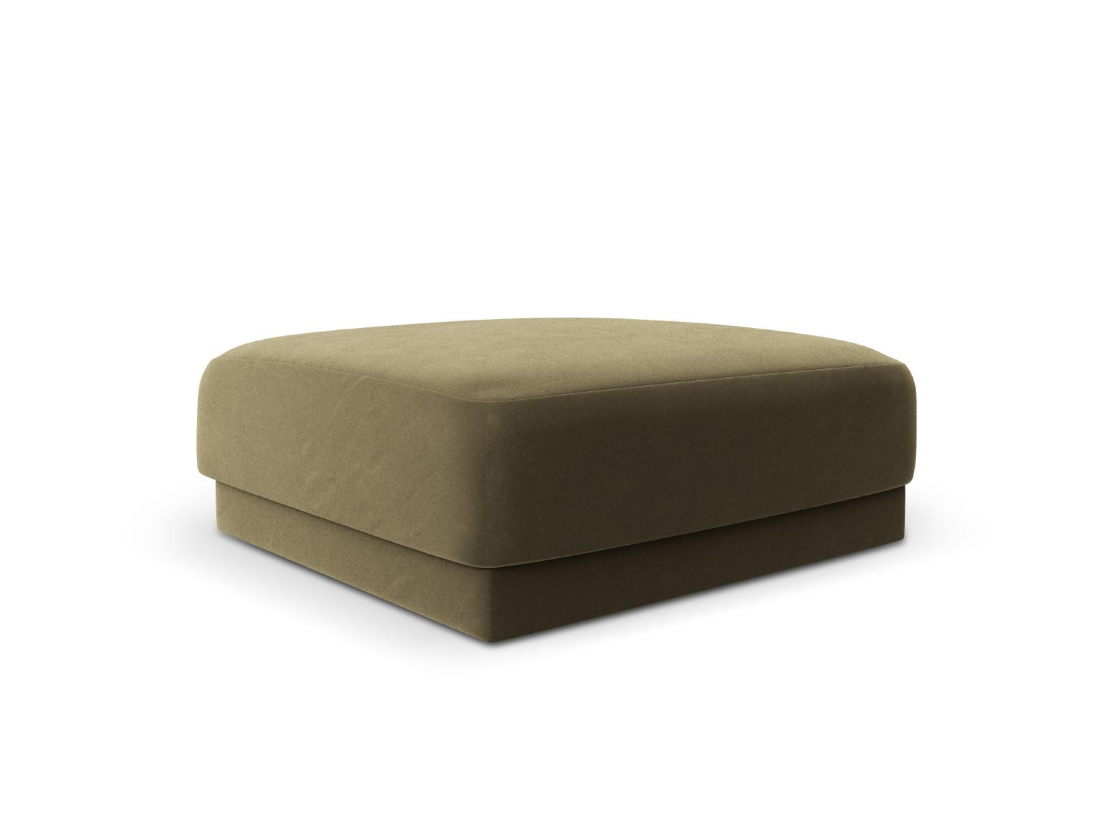 POUF Miley aus Samt grün - Grün, Textil (90/40/90cm) - Micadoni