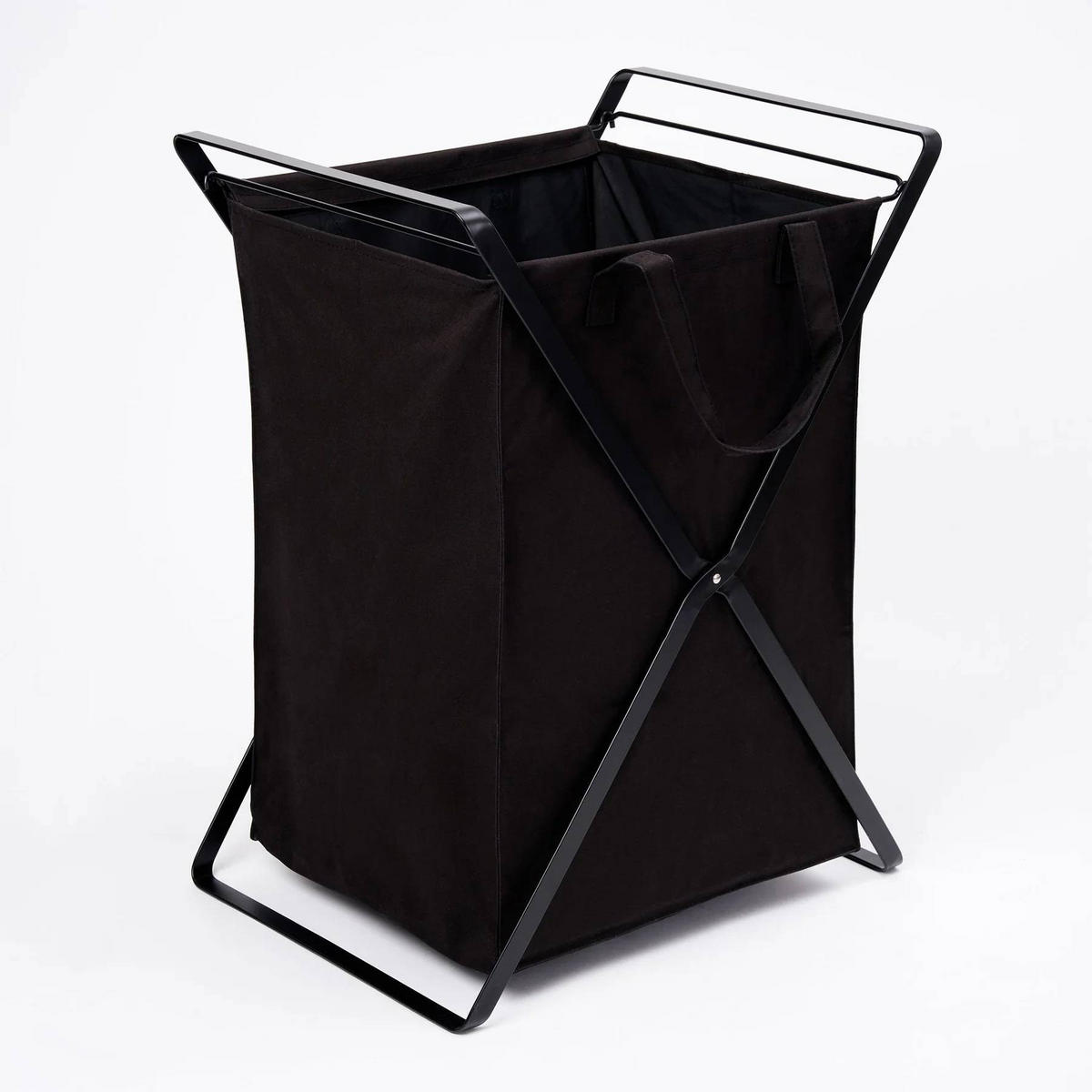 WÄSCHESAMMLER Tower schwarz 37/49/64 cm - Schwarz, Metall (49/64/37cm) - Yamazaki
