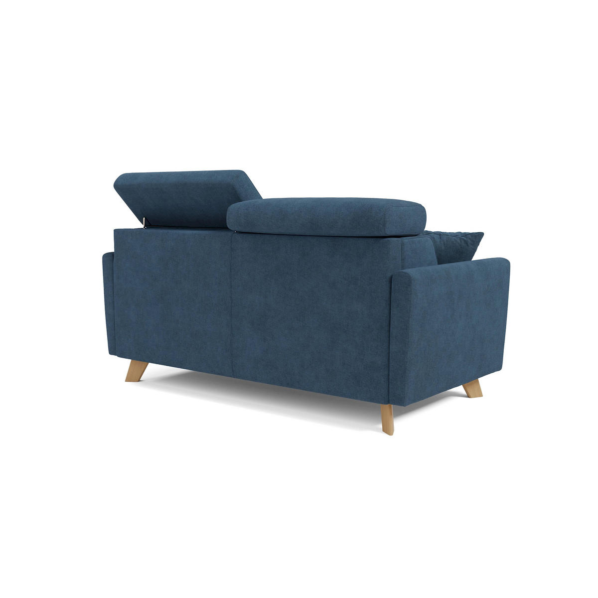 SCHLAFSOFA Francy - Blau, Metall (180/92/97cm) - Divani.store