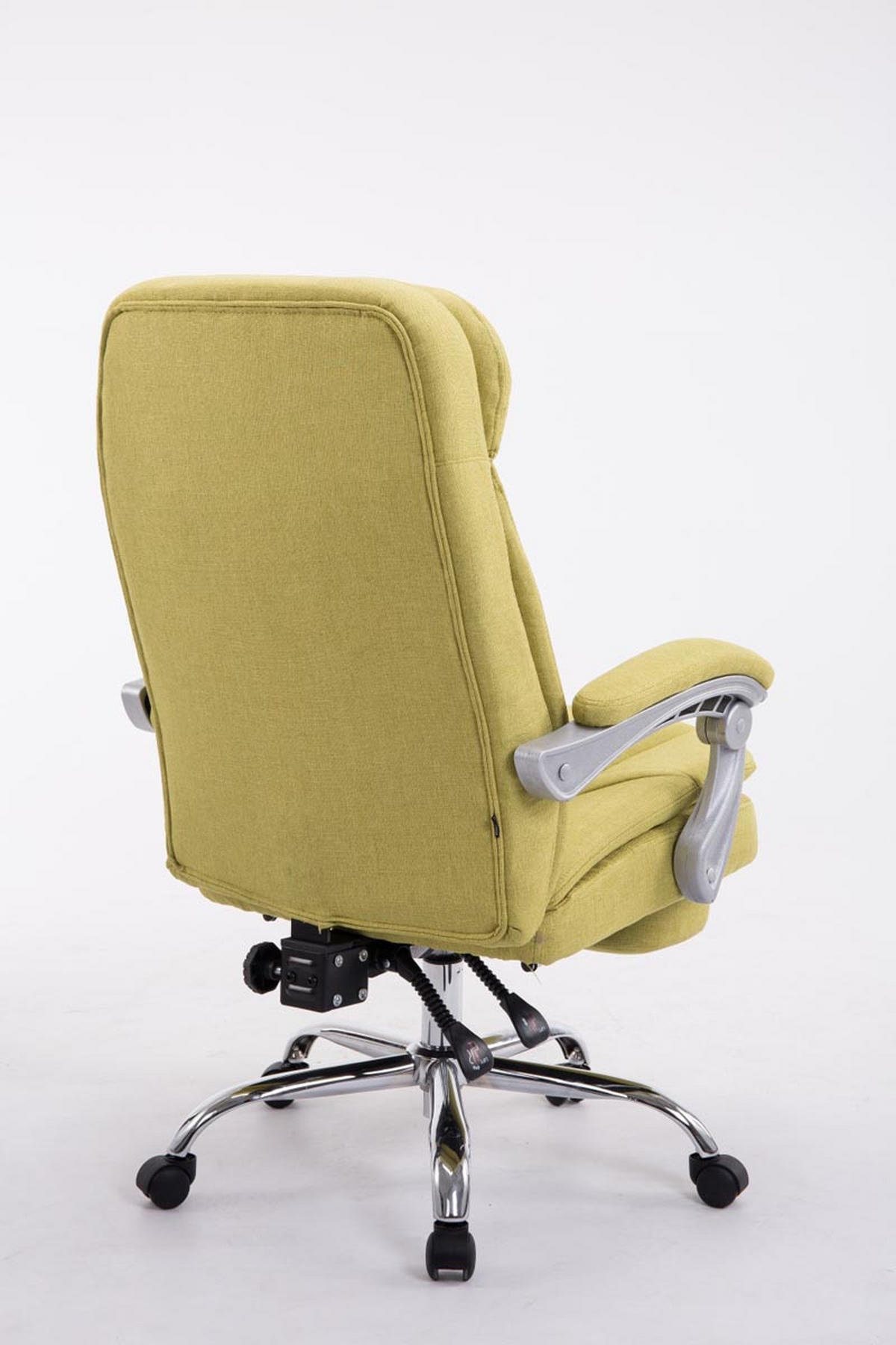 BÜROSTUHL XL Troja, Stoff Grün - Grün, Textil/Metall (67/122/67cm) - TPFLiving