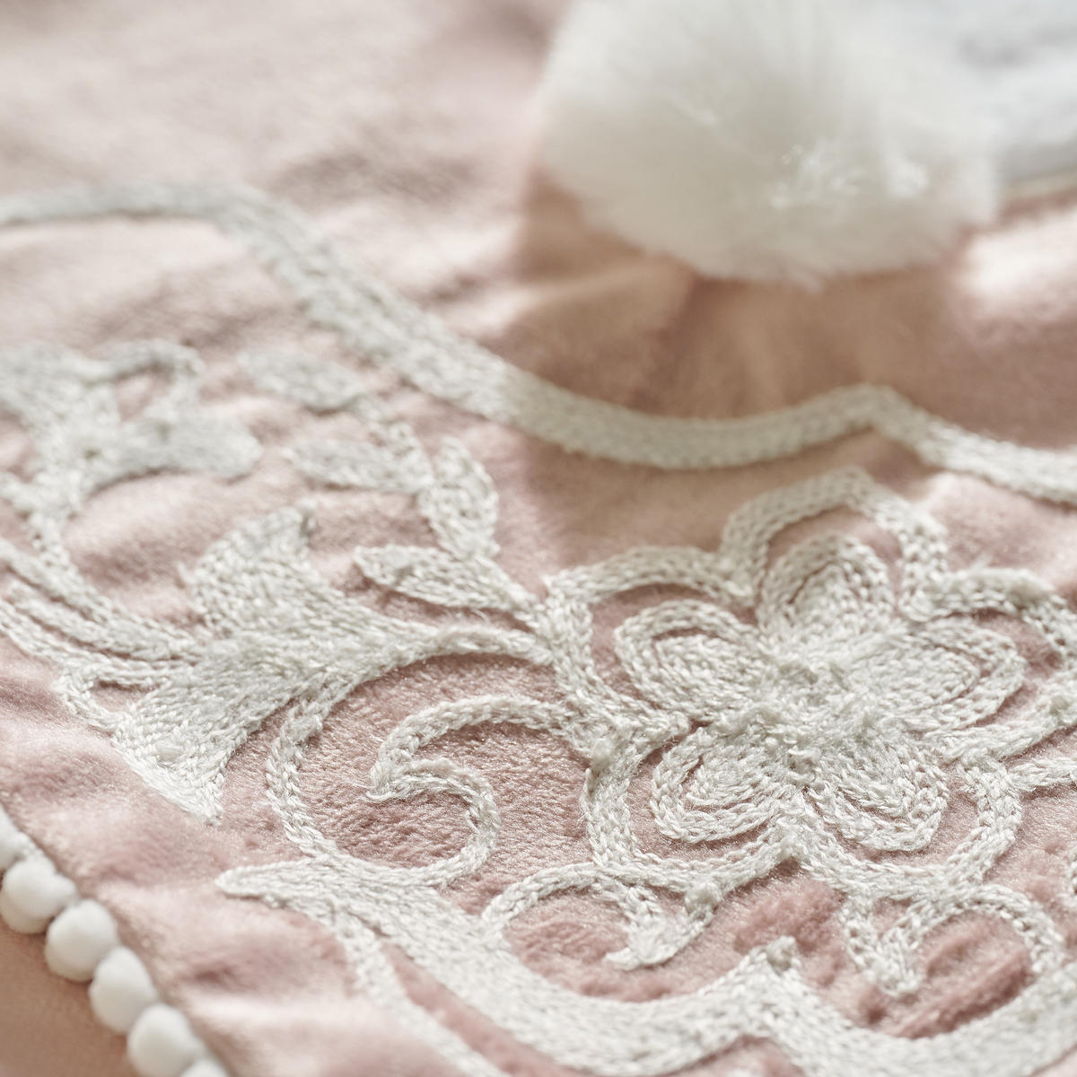 TISCHLÄUFER Blando - Hellrosa, Textil (180/45/1cm) - home&you