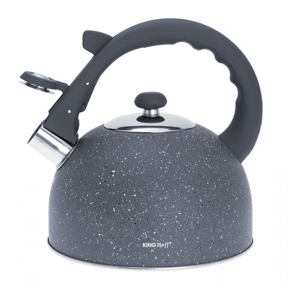 WASSERKESSEL Grau 20.5/19/21.5 cm KH1408 - Grau, Metall (20.5cm) - Kinghoff 