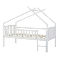KINDERBETT Sotkamo - Weiß, Holz (90/200cm) - [en.casa]