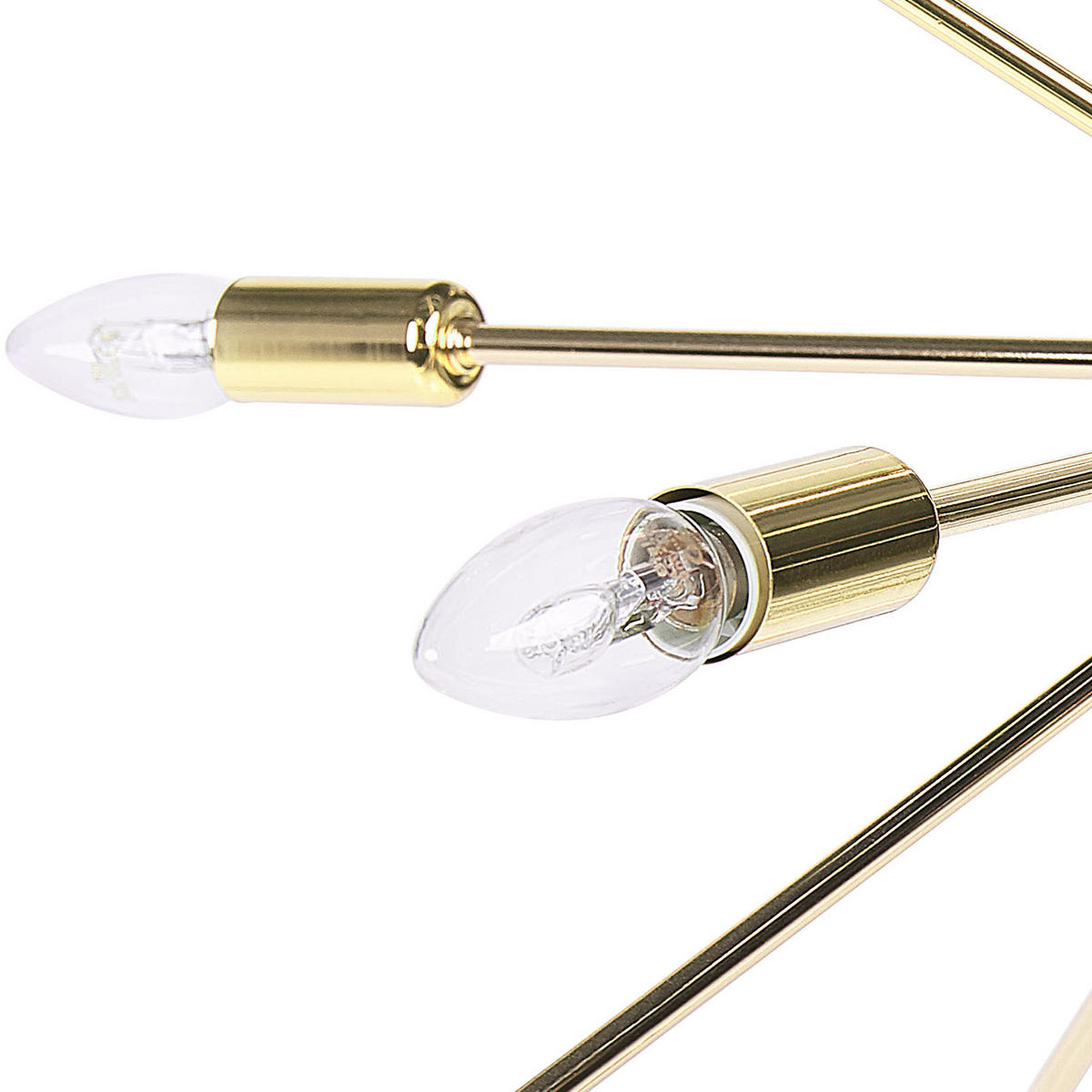 HÄNGELEUCHTE Maguse 59/59/149 cm - Goldfarben, Metall (59/59/149cm) - Beliani