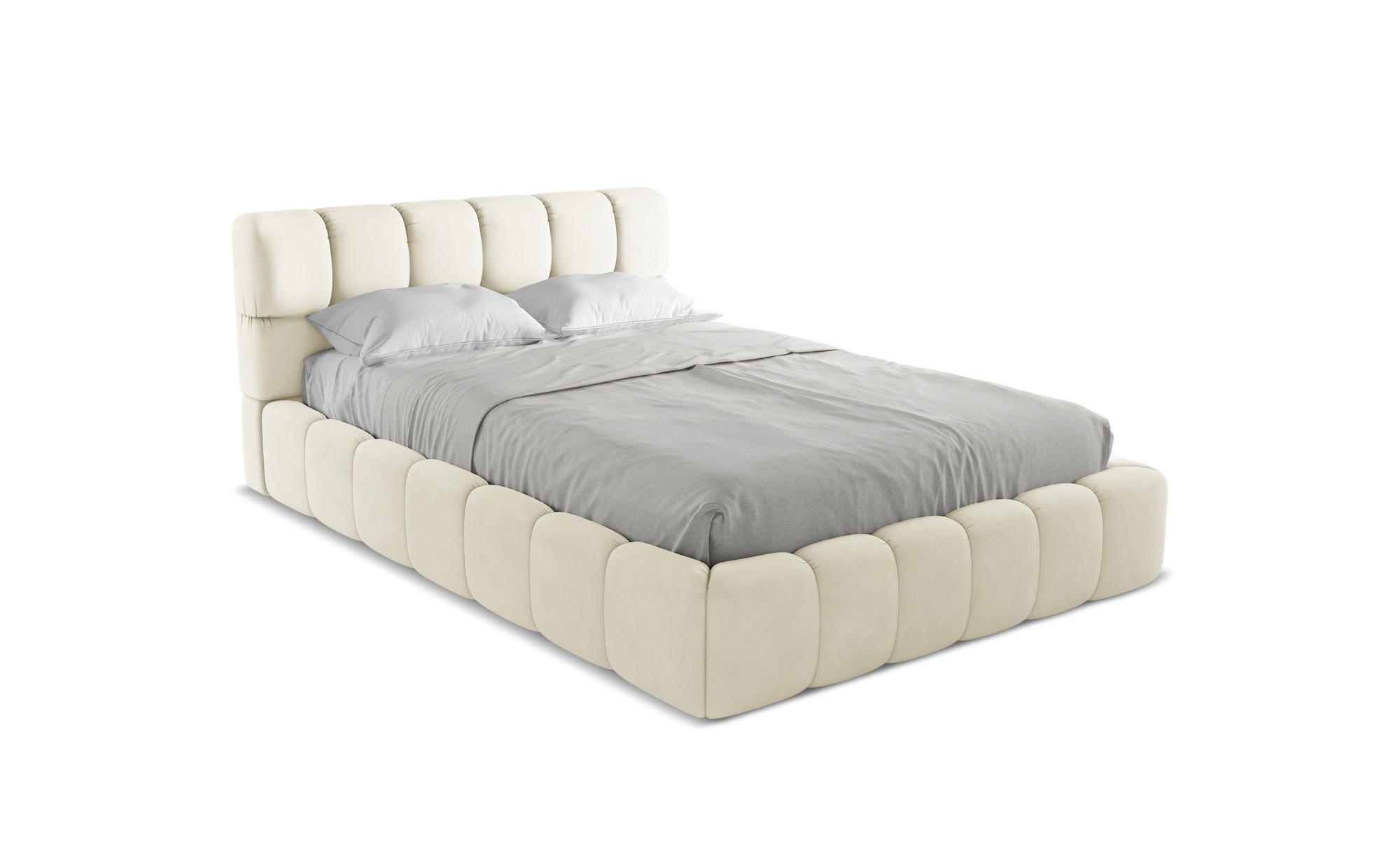 POLSTERBETT mit Bettkasten und Lattenrost 160x228 Beige - Beige/Schwarz, Kunststoff/Textil (140/200cm) - Makamii