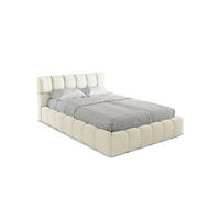 POLSTERBETT mit Bettkasten und Lattenrost 160x228 Beige - Beige/Schwarz, Kunststoff/Textil (140/200cm) - Makamii