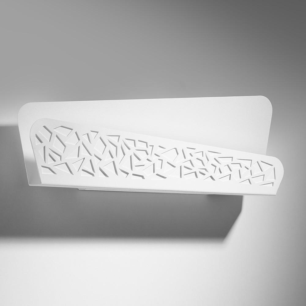 Thumbnail - Wandleuchte, Weiß, Metall, 4x15x40 cm, Lampen & Leuchten, Innenbeleuchtung, Wandleuchten