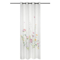 FENSTERVORHANG Leinen-Effekt Rita 135/260 cm - Weiß, Textil (140/260cm)