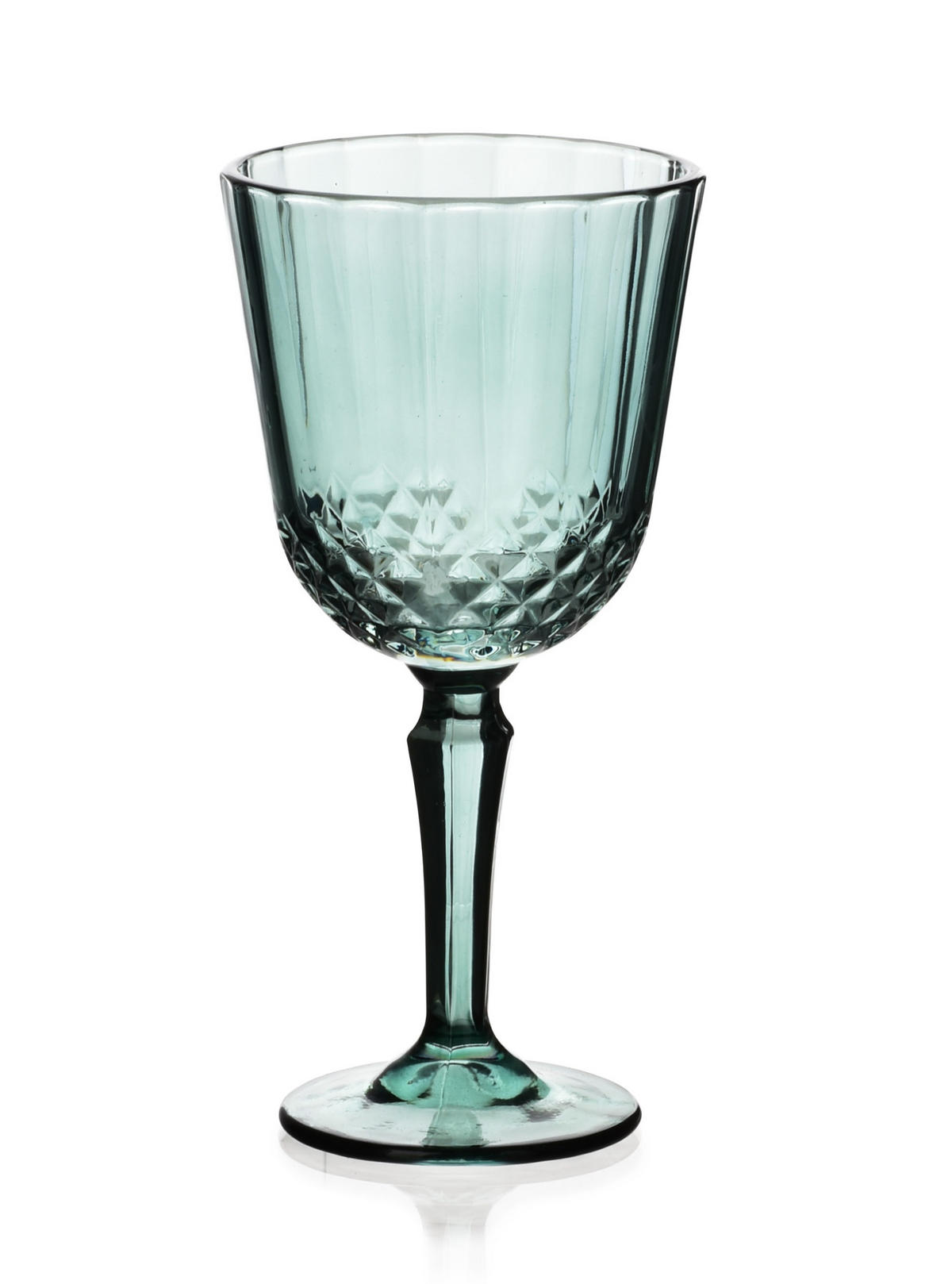 WEINGLAS Ella 4er Set grün 9/7/18.5 cm - Grün, Glas (0.3L) - Mondex