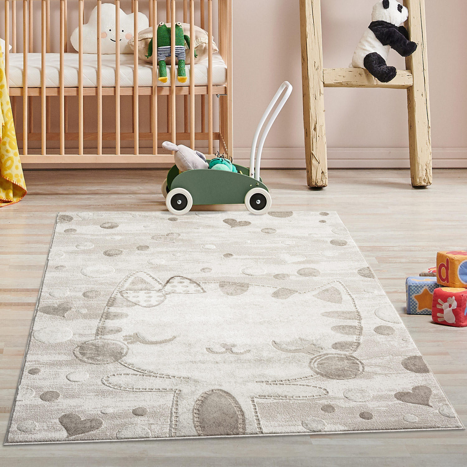 KINDERTEPPICH Mara 720 Creme 120x160 cm - Beige/Creme, Textil (120/160cm) - carpet city
