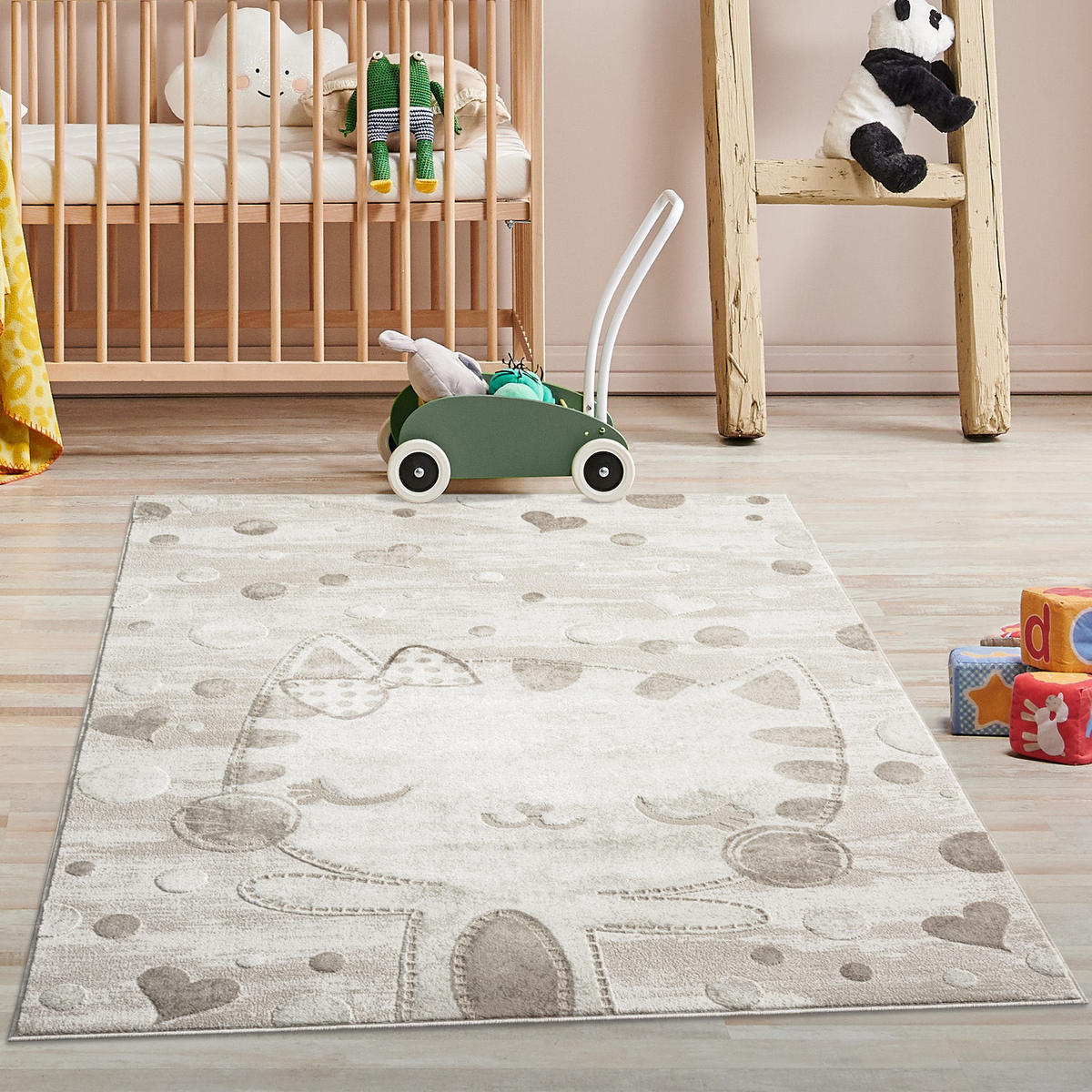 KINDERTEPPICH Mara 720 Creme 120x160 cm - Beige/Creme, Textil (120/160cm) - carpet city