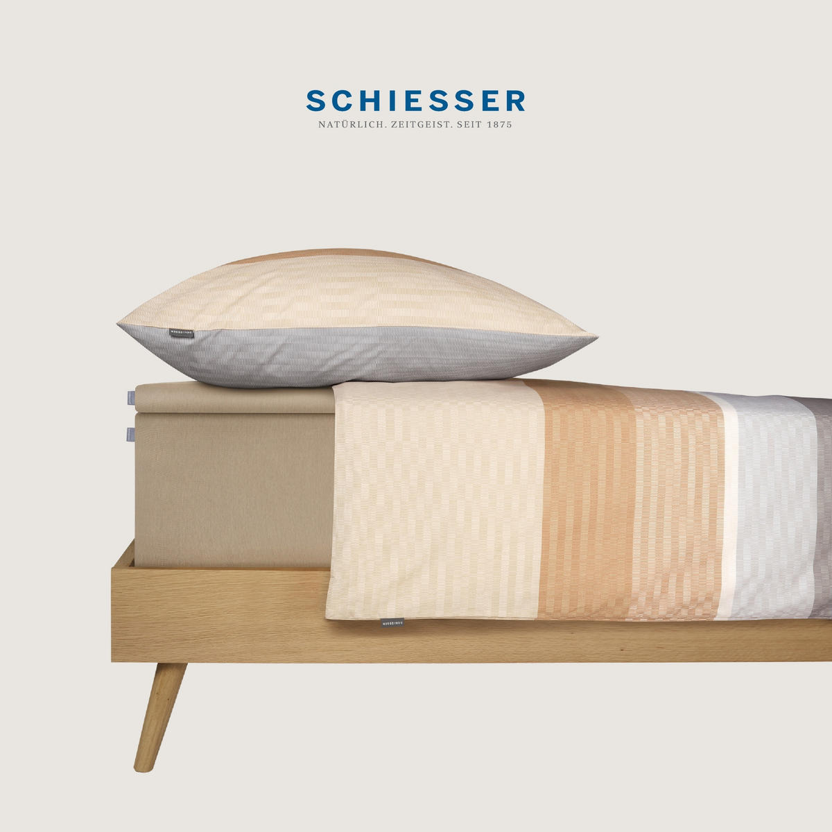 SPANNBETTLAKEN Flexi - 95/5 - 150 x 200 cm - Cappuccino - Cappuccino, Textil (150/200cm) - SCHIESSER