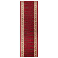 TEPPICHLÄUFER Anti-Rutsch Weinrot rutschfest Gummiunterlage 67/1100 cm - Weinrot, Textil (67/1100cm) - Tapiso