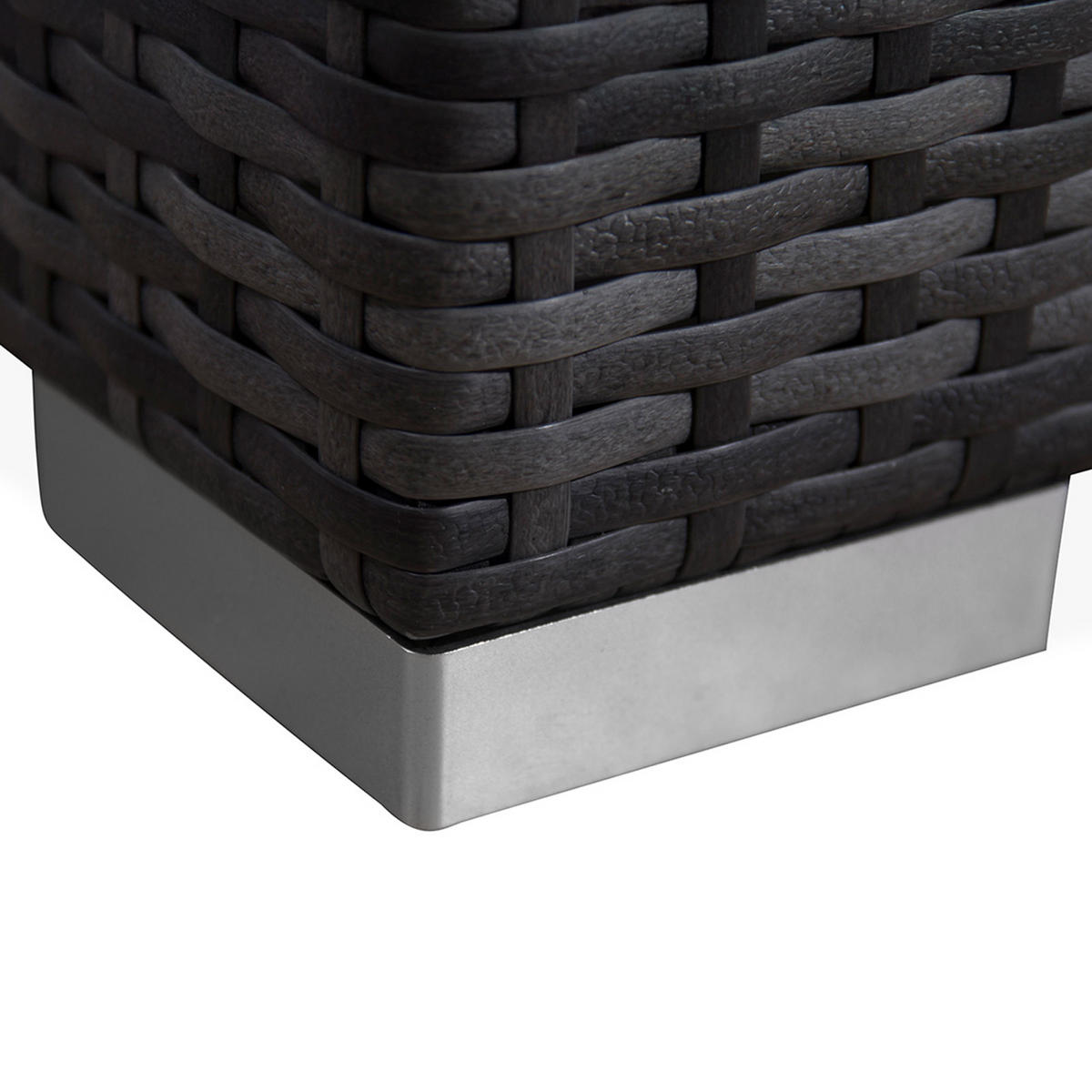 LUGANO Polyrattan Lounge Grau - Grau, Kunststoff - SVITA