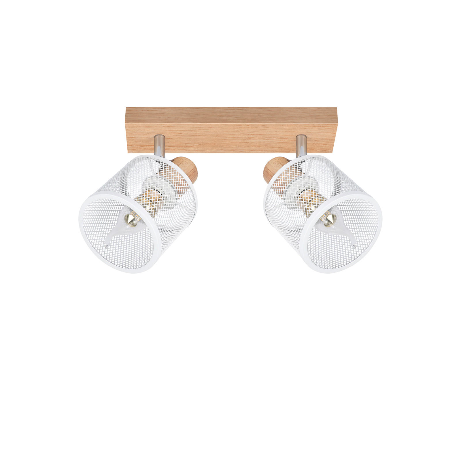 DECKENSTRAHLER Gisela 2-flammig 25/10/14 cm - Weiß, Metall (25/10/14cm) - Nettlife