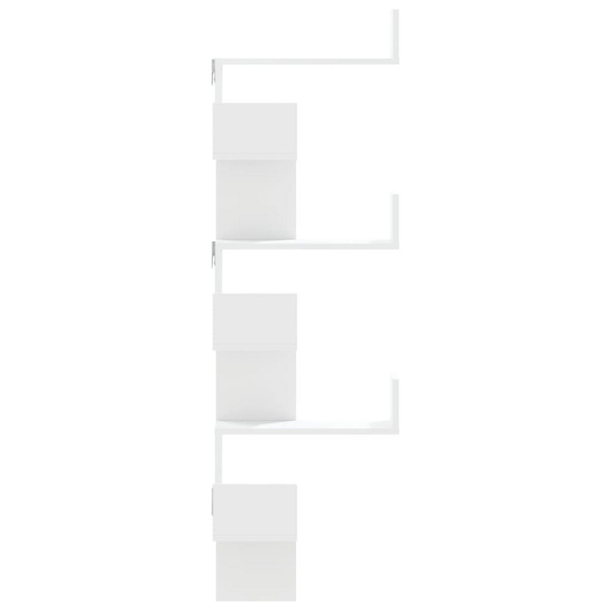 WAND-ECKREGAL Weiss 45/45/147 Cm Holzwerkstoff - Weiß, Holzwerkstoff (45/147/45cm) - vidaXL