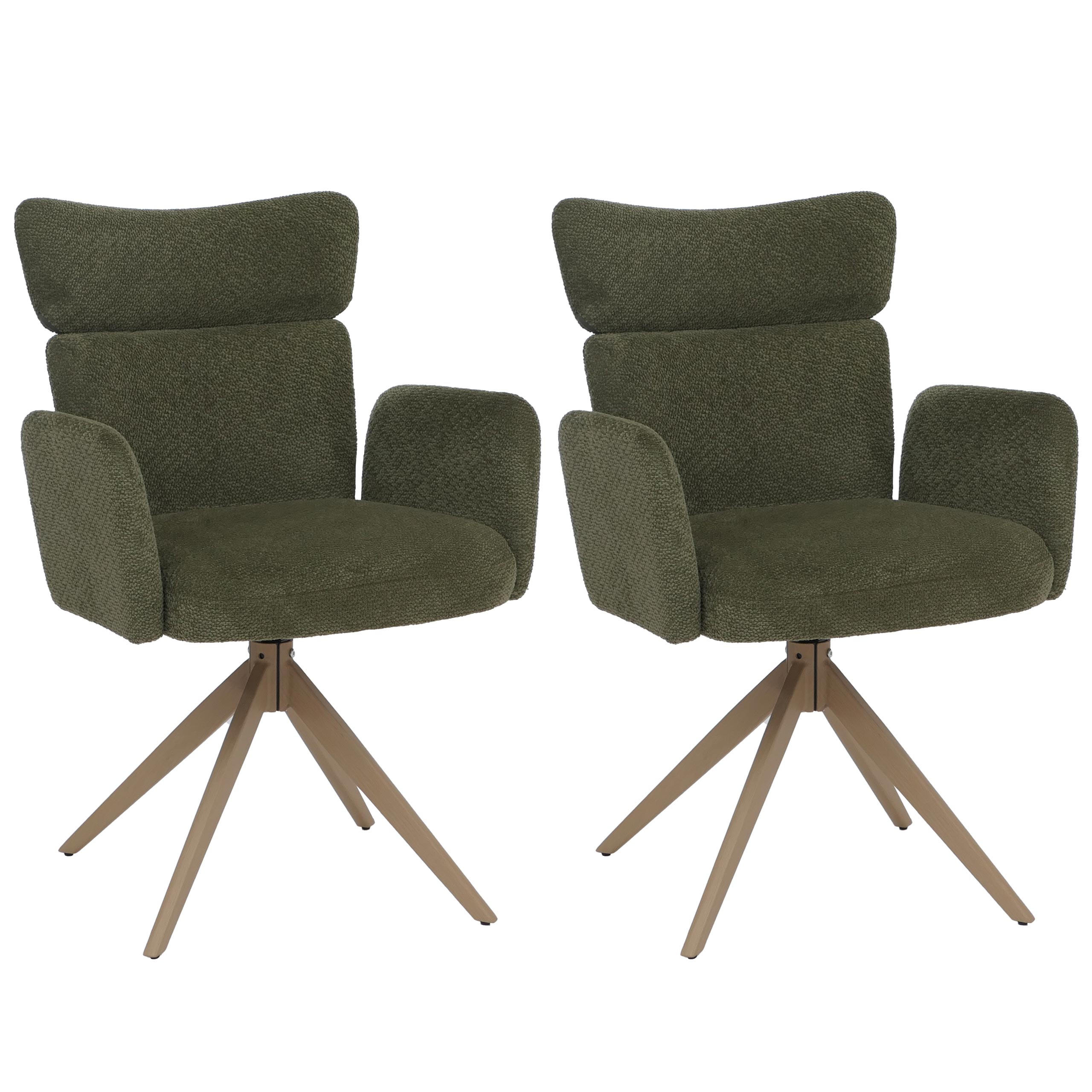JÍDELNÍ ŽIDLE Zelená - zelená barva, textil (63/92/58cm) - MCW