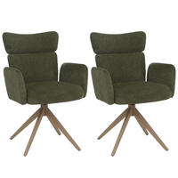 JÍDELNÍ ŽIDLE Zelená - zelená barva, textil (63/92/58cm) - MCW