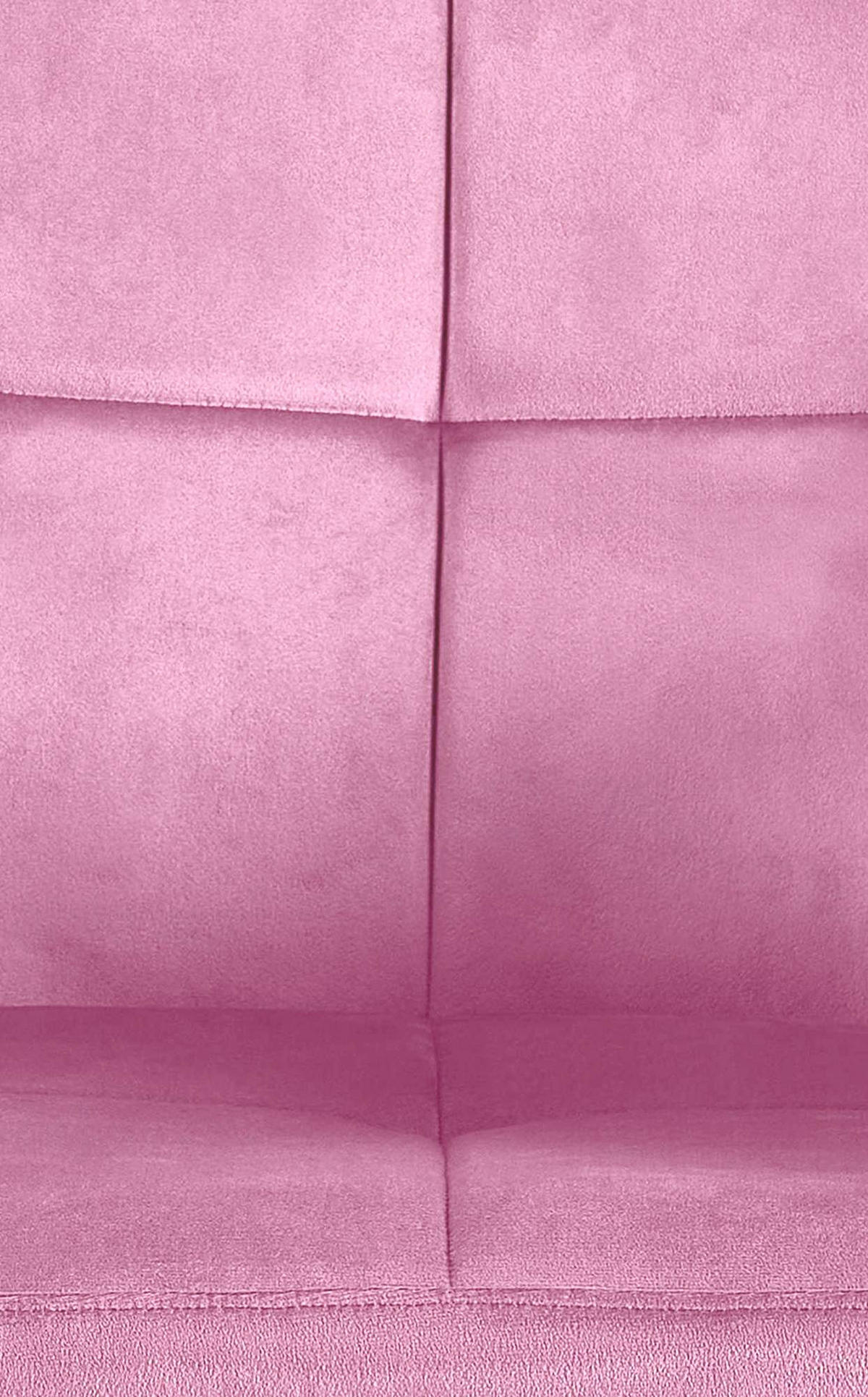 ARMLEHNENSTUHL 2er Set Samt rosa - Schwarz/Rosa, Textil/Metall (56.5/84/61cm) - CLP