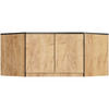 AUFSATZSCHRANK Eiche Craft 100x50x55 cm - Eichefarben, Holzwerkstoff (100/55/50cm) - Akord