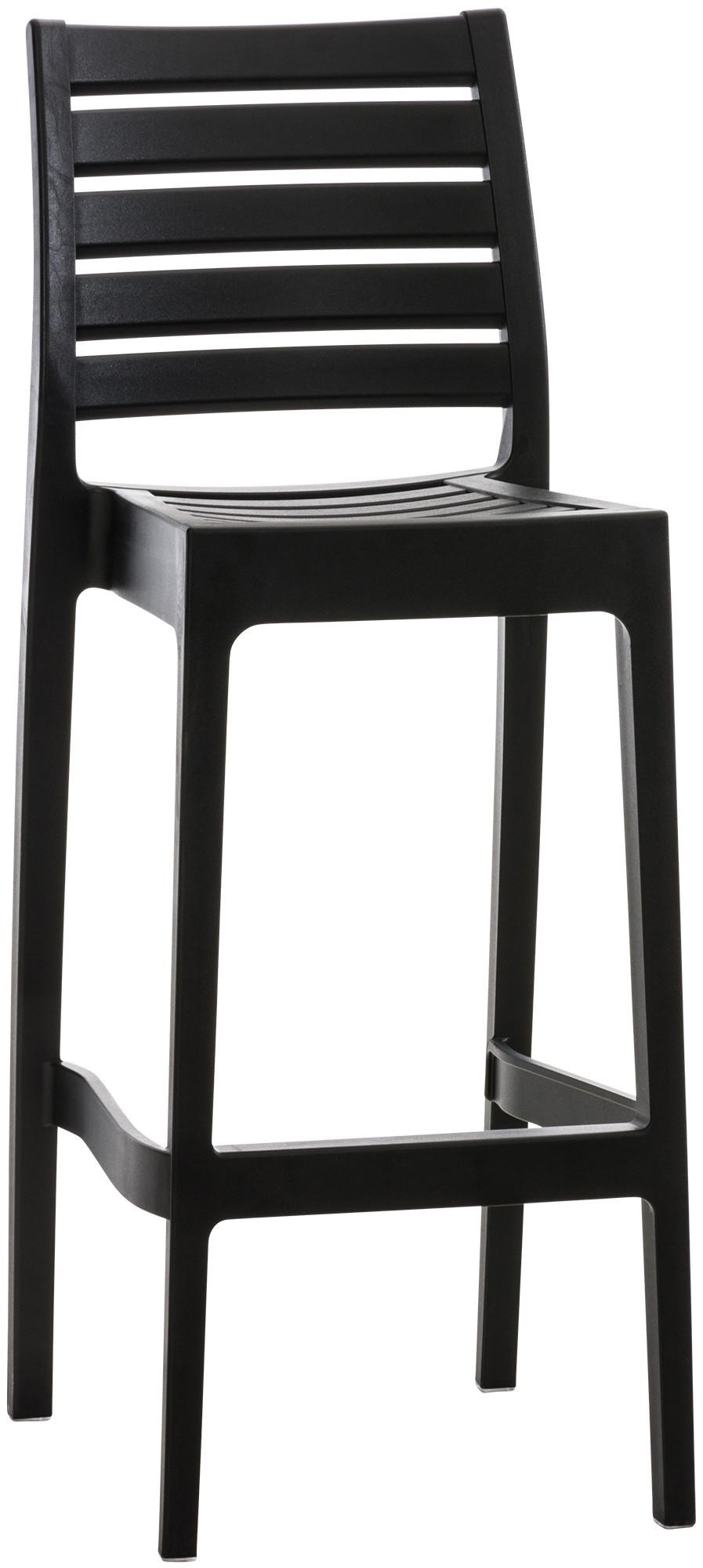 BARHOCKER Ares 105x45x51 cm schwarz - Schwarz, Kunststoff (45/105/51cm) - furnicato