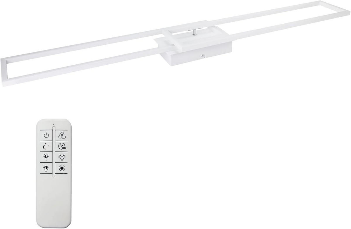 LED-DECKENLEUCHTE Ragnor 18.5/18.5/7.3 cm - Weiß, Metall (18.5/18.5/7.3cm) - ZMH