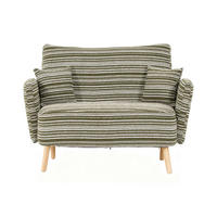 2-SITZER-SOFA aus Bouclé 121x81,5x87 cm mit Seitentaschen, olivgrün - Grün, Textil (81.5/87/121cm)