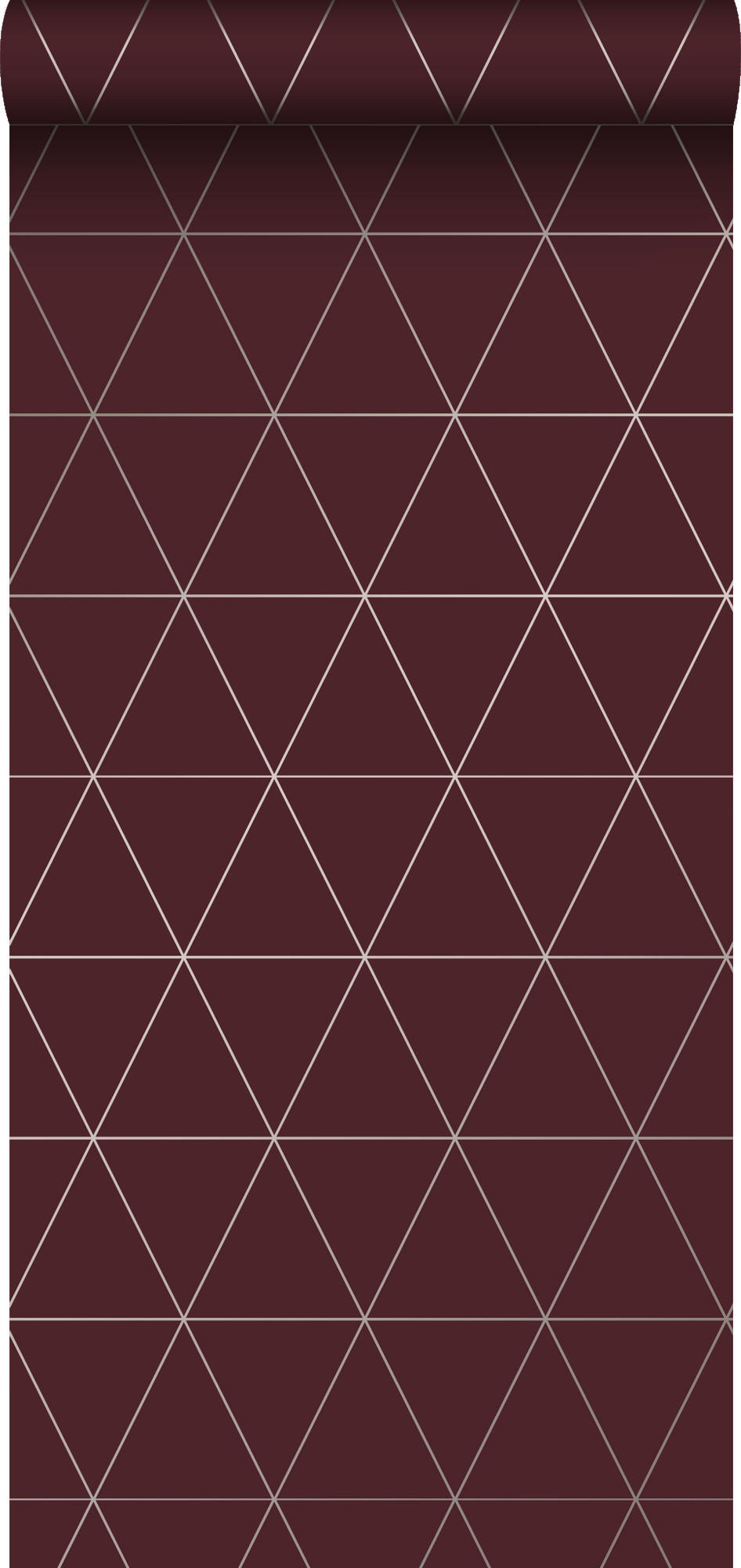 TAPETE grafische Dreiecke 53 cm x 10.05 m - Rot, Papier (53/1000cm) - Origin Wallcoverings