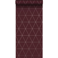 TAPETE grafische Dreiecke 53 cm x 10.05 m - Rot, Papier (53/1000cm) - Origin Wallcoverings