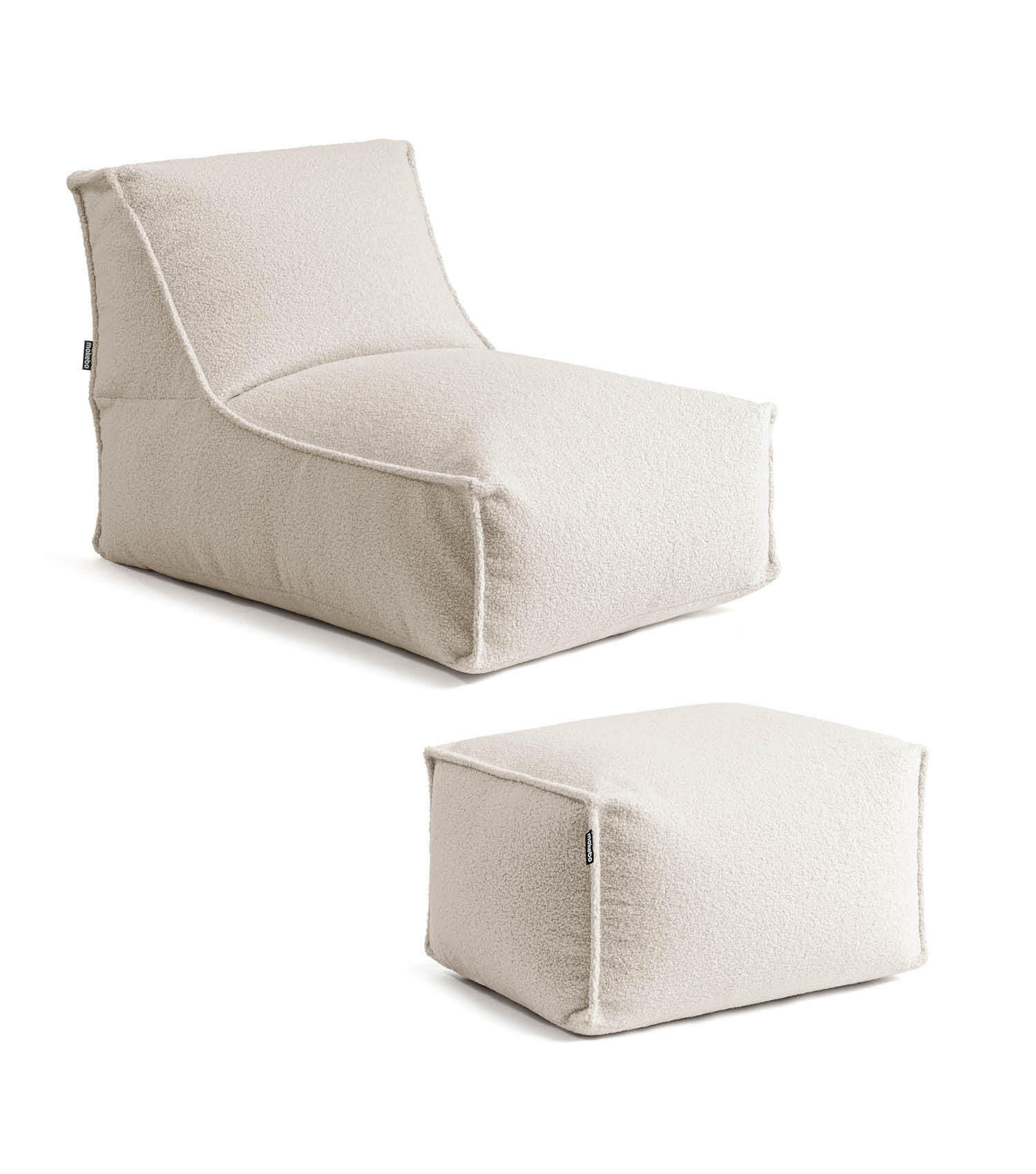 Mokebo Sitzsack Beige 155x65x65 cm