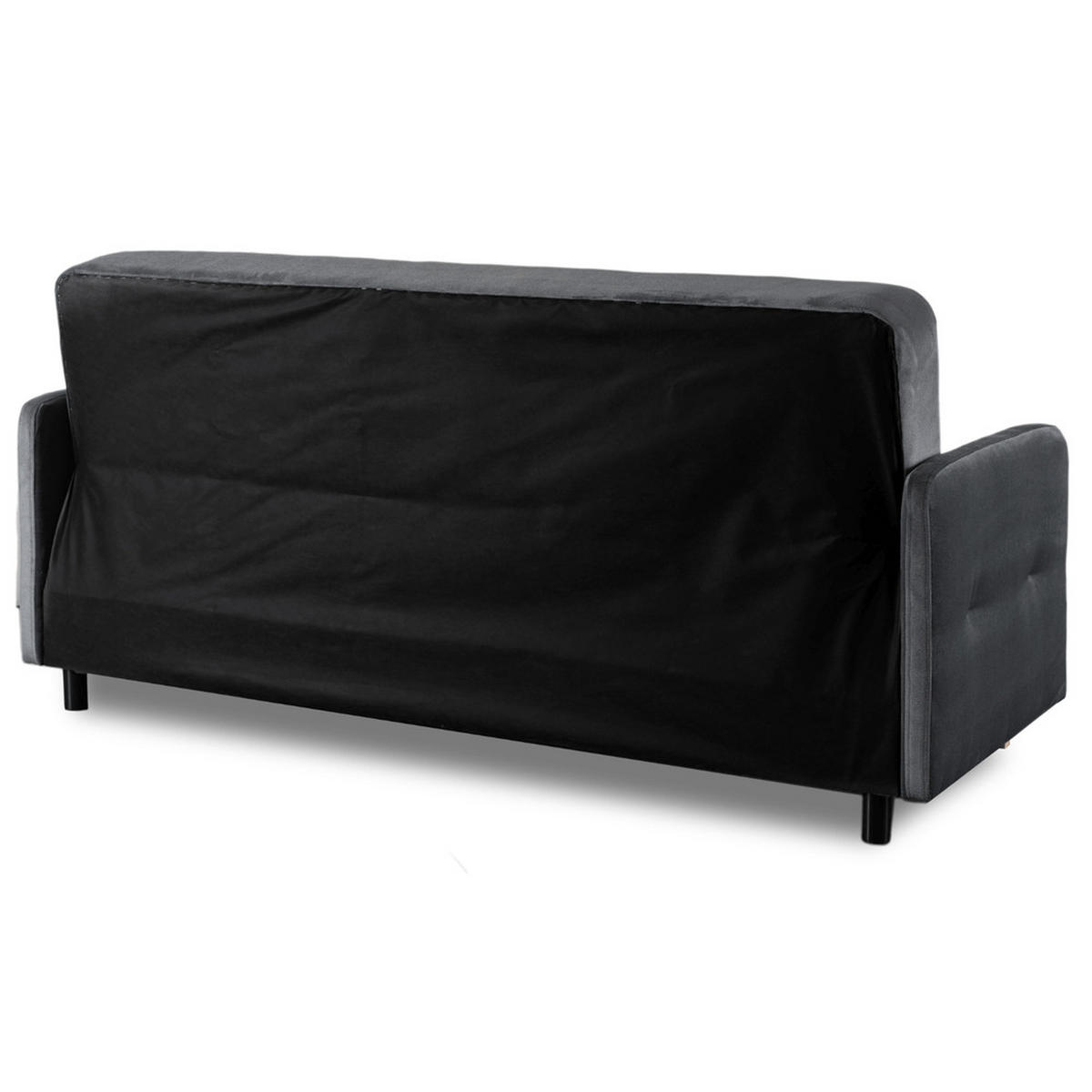 SCHLAFSOFA CUBA ausziehbar Zweisitzer Grau - Grau, Holz/Textil (199/96/85cm) - makarowski meble