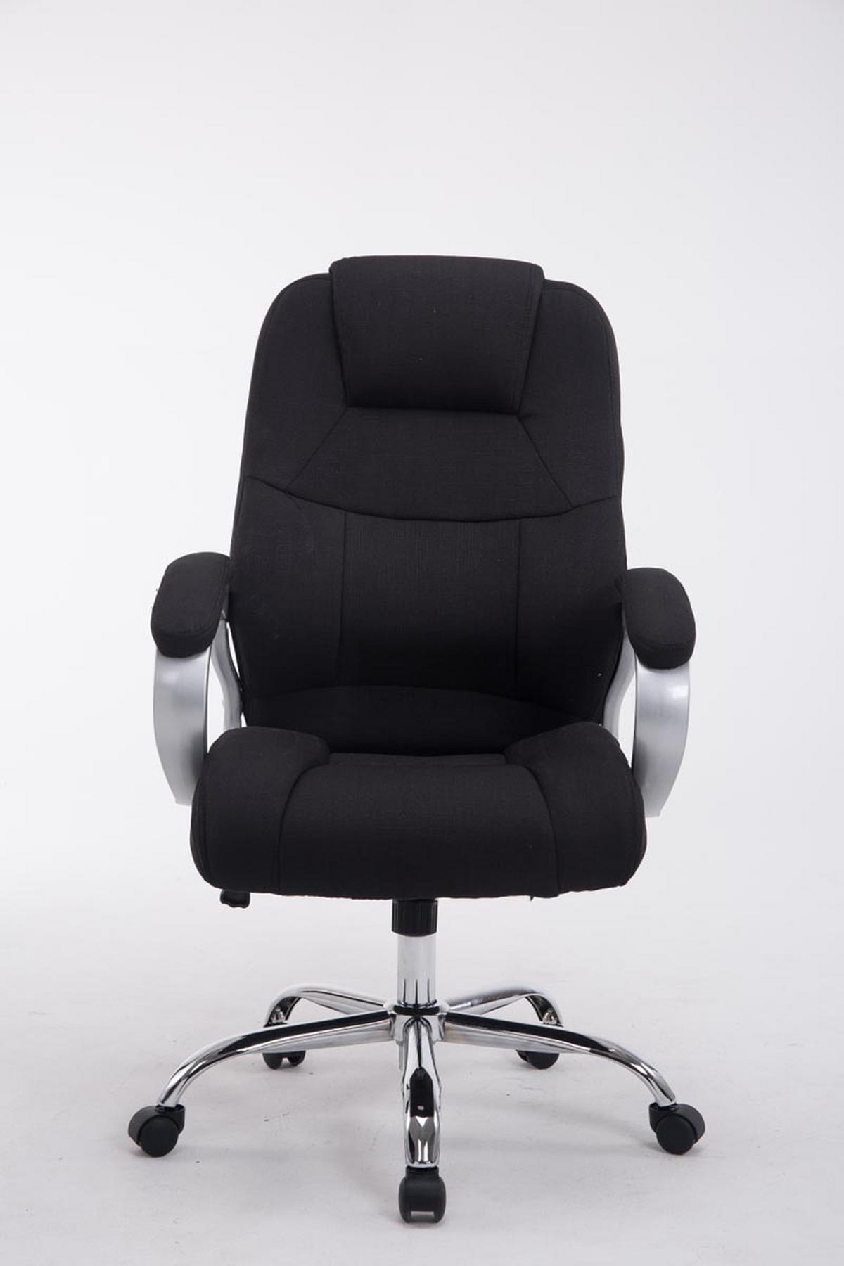 BÜROSTUHL Apodo, Stoff Schwarz - Schwarz, Textil/Metall (66/122/70cm) - TPFLiving