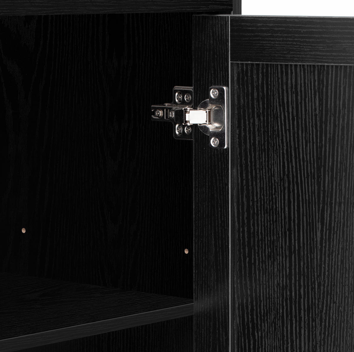 KÜCHENINSEL 125.5-187.5x71x93 cm Schwarz mit LED-Beleuchtung & Ladestation - Schwarz, Holzwerkstoff (187.5/93/71cm) - Modfu