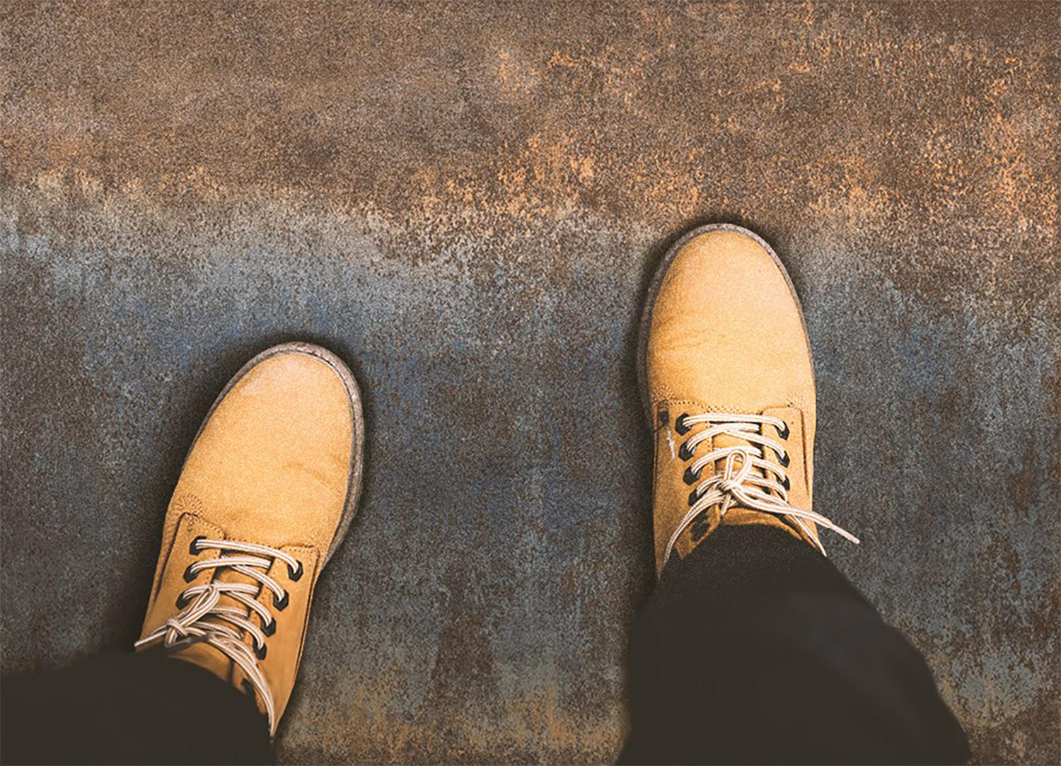 VINYL TEPPICH 140x210 cm Verrostetes Blech - Rostfarben/Grau, Kunststoff (140/210cm) - TULUP