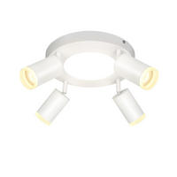 STRAHLER Bogen 4-flammig 25/25/16.9 cm - Weiß, Metall (25/25/16.9cm) - Nettlife