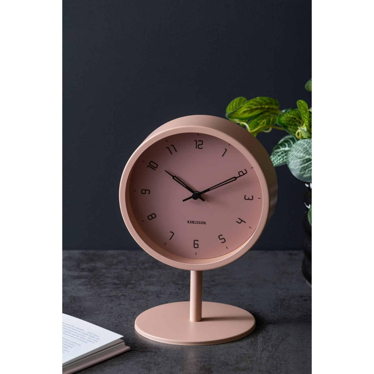 TISCHUHR Stark Rosa 1.2/15/22.5 cm - Pink, Metall (15/22.5/1.2cm) - Karlsson