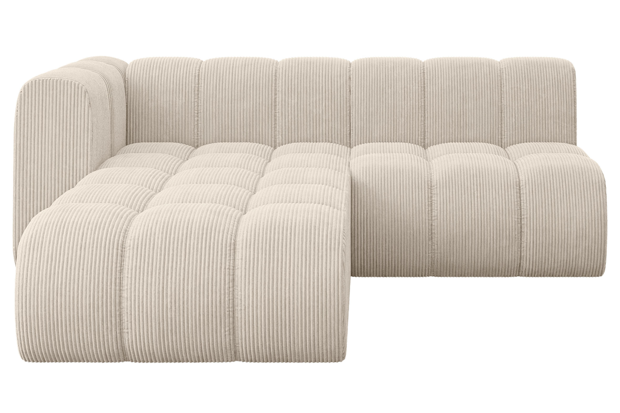 ECKSOFA modulares Sofa Darnel-L1 - 205x177x70 cm Beige - Beige, Holzwerkstoff/Textil (205/177cm) - ALTDECOR