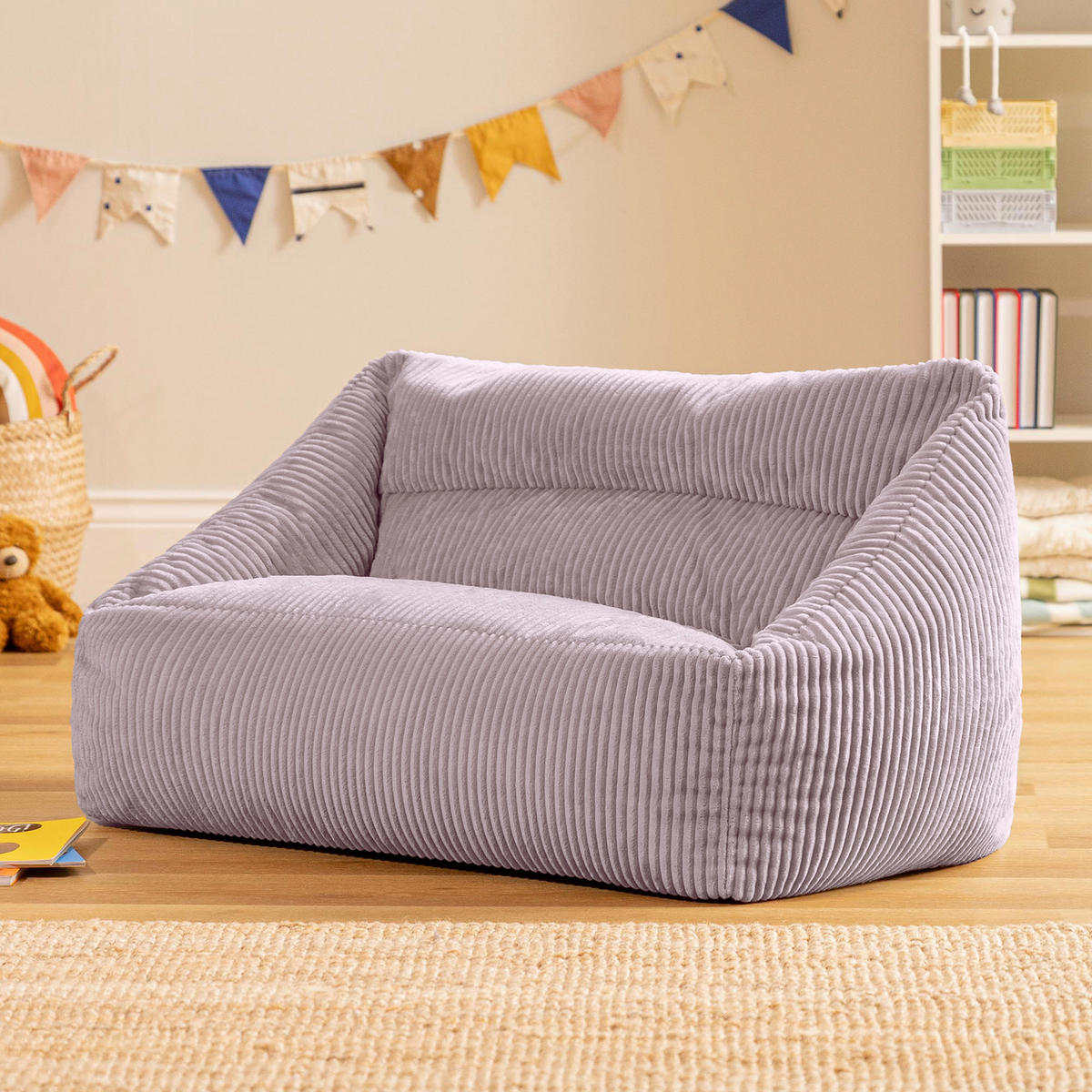 KINDERSITZSACK Sofa Cecilia - Flieder, Textil (95/44/55cm) - icon