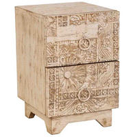 BEISTELLTISCH aus holz 37x40x56cm - Beige, Holz (37/56/40cm) - Wanderlust