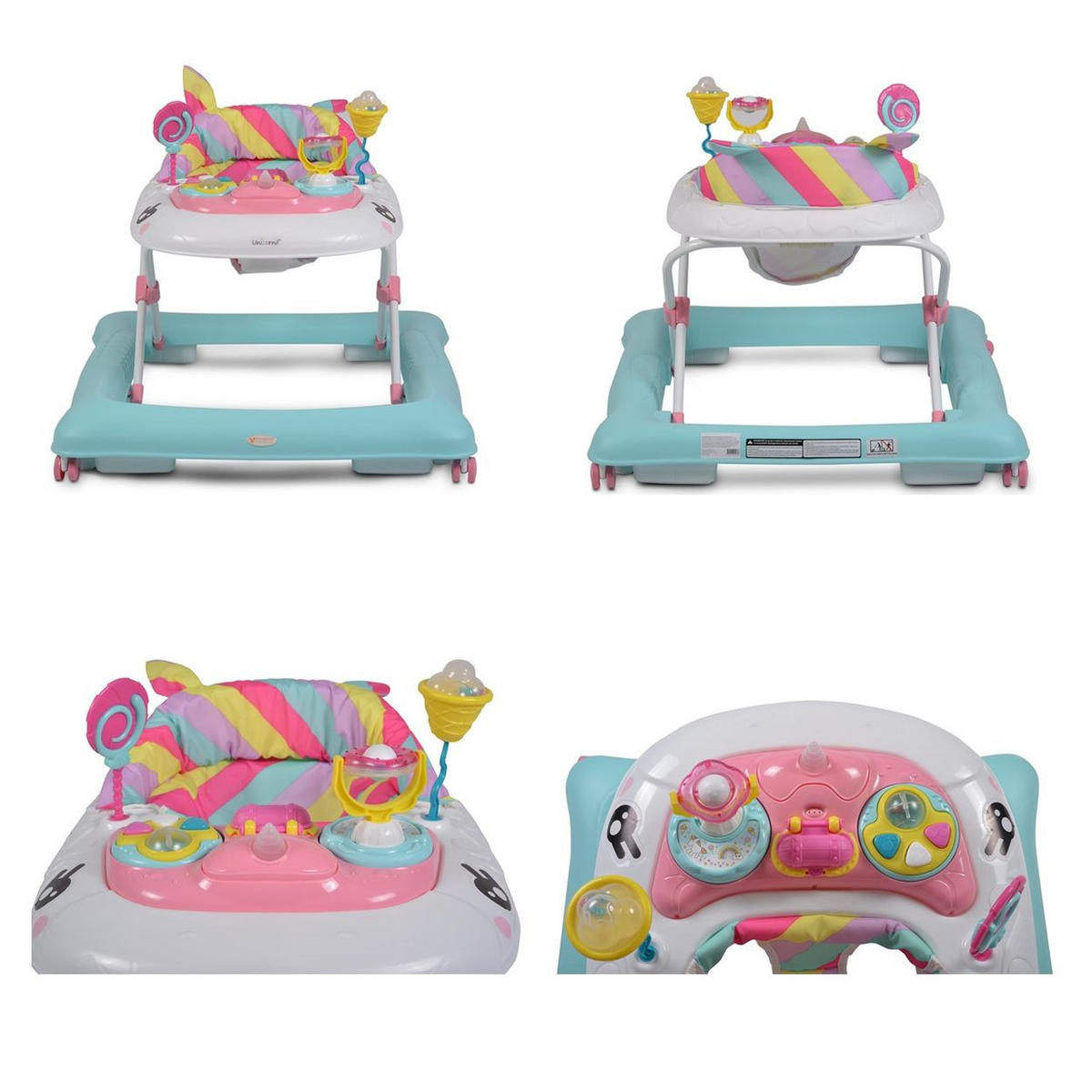 LAUFHILFE Einhorn rosa Musikfunktion, Spielcenter, höhenverstellbar - Rosa, Kunststoff (67/63/73cm) - Cangaroo