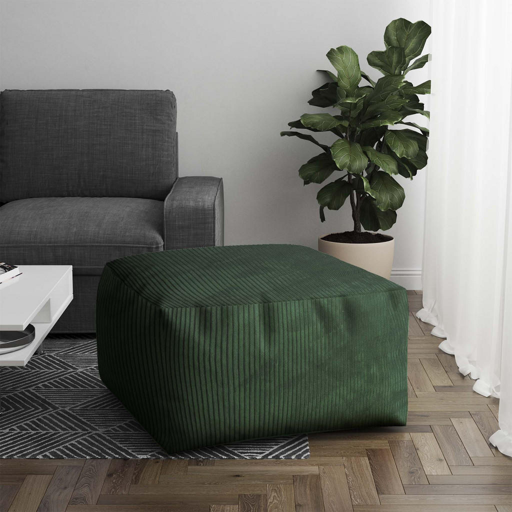 Thumbnail - Dreamroots Sitzsack, Dunkelgrün, Grün, Textil, 70x40x70 cm, Oeko-Tex® Standard 100, Wohnzimmer, Hocker, Poufs