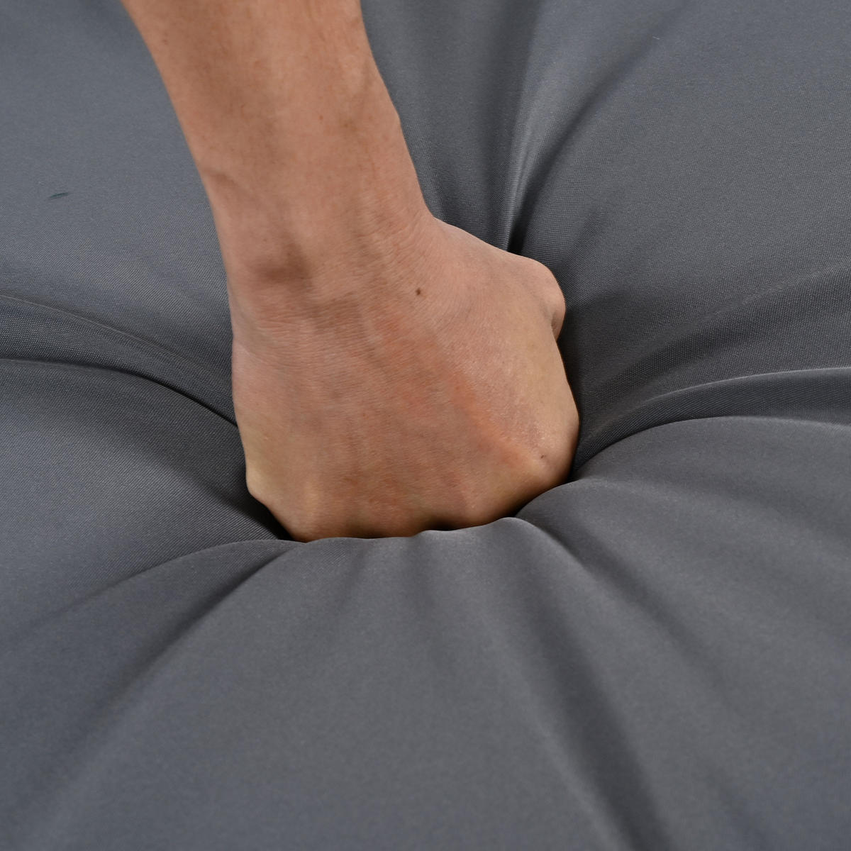 GARTENMÖBEL-SET Ecksofa mit Couchtisch Akazienholz Grau - Grau, Holz - ComfortXL