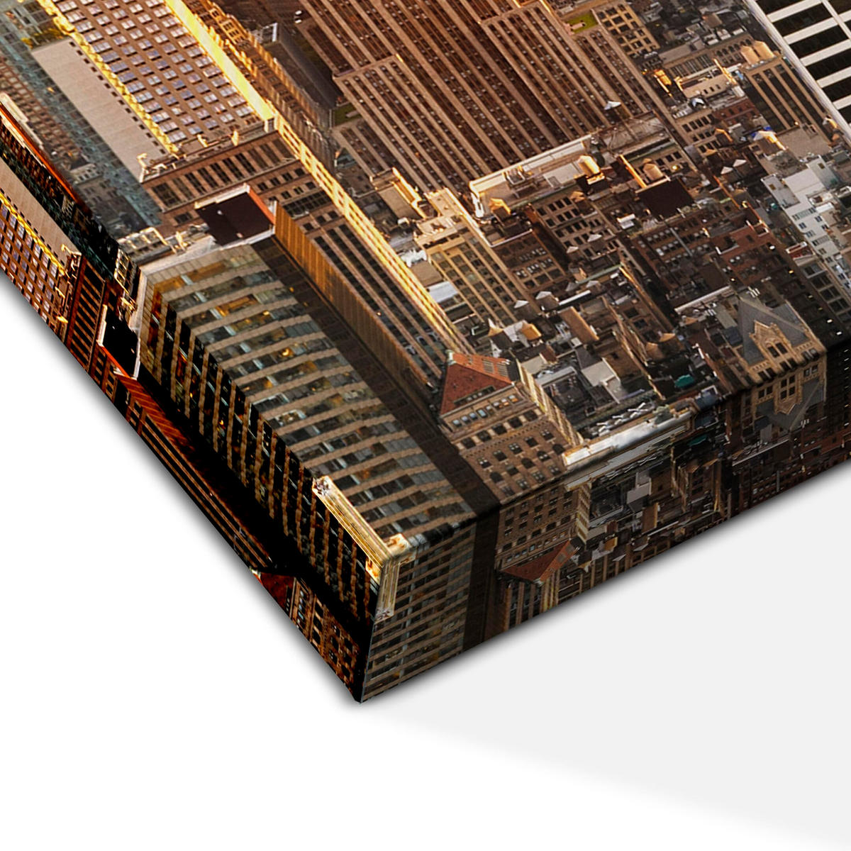 LEINWANDBILD Stadt 90x60 cm - Multicolor, Holz (90/60cm) - LUMASOUL